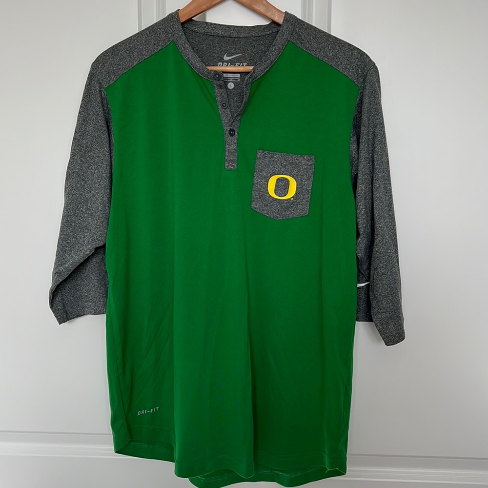 Nike Oregon Ducks Dri-Fit baseball style tee